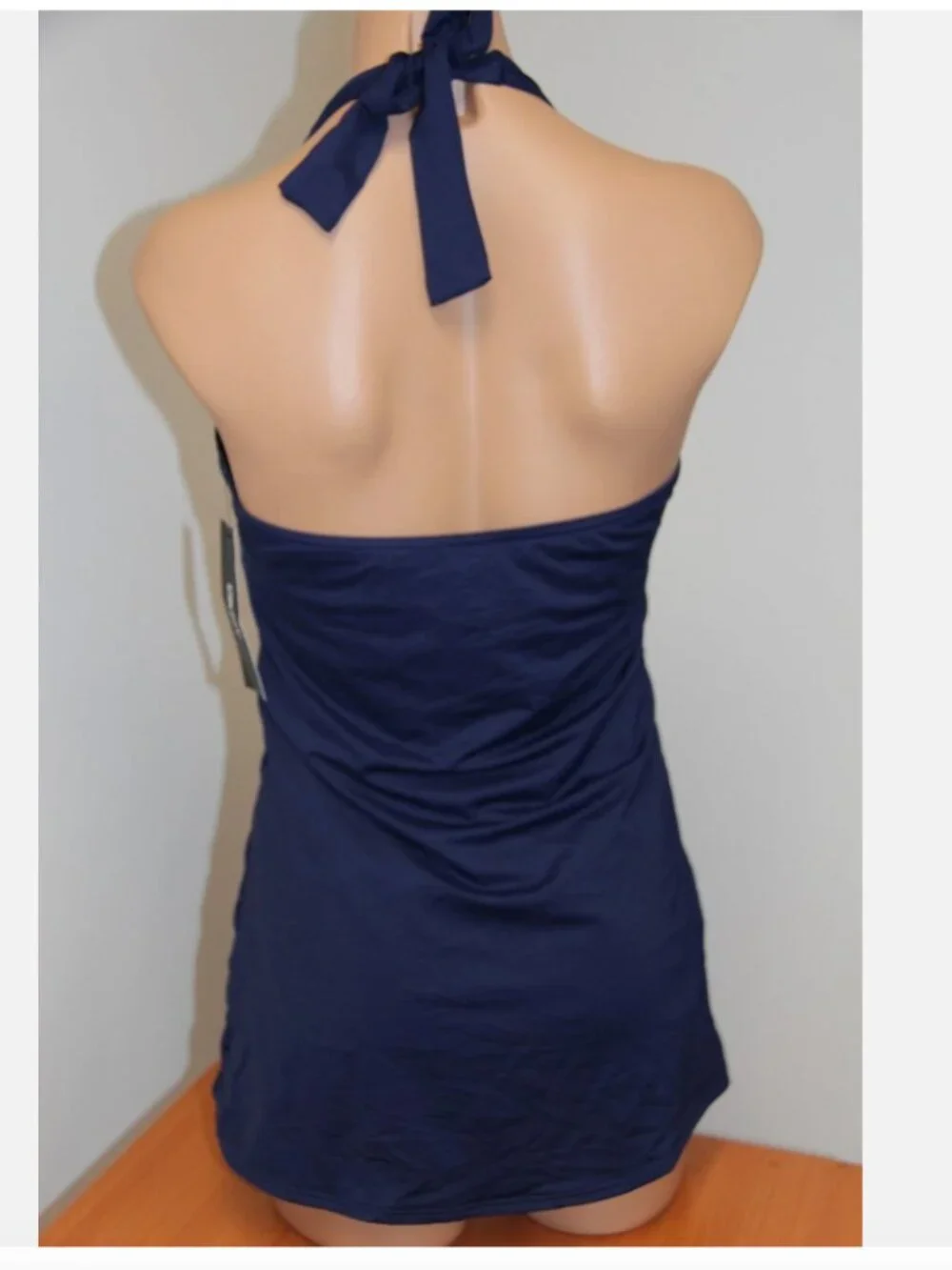 New DKNY Donna Karan Swimsuit 1 one piece size 6 Currant Swimdress underwire - Picture 4 of 4